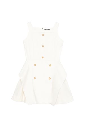 abito in cotone bianco BALMAIN PARIS KIDS | BY1B92P0484100